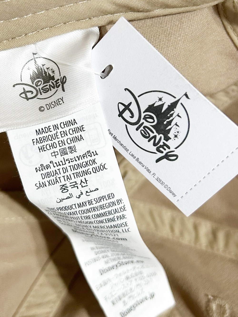 NWT Disney Parks Minimal Embroider Mickey Mouse Khaki Baseball Cap Dad Hat 59cm - Picture 6 of 10
